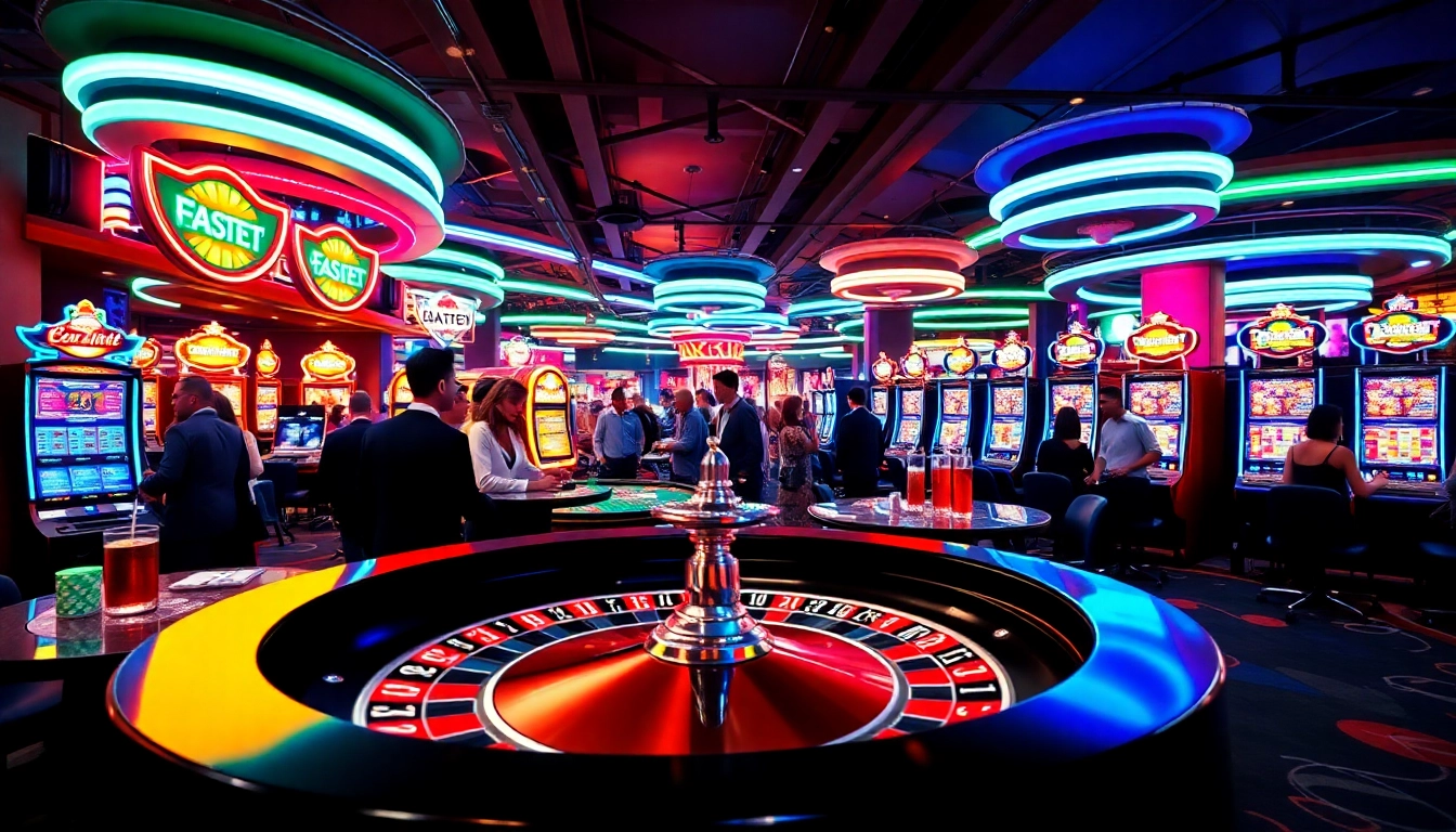 Jouer au casino en ligne avec des joueurs enthousiastes à une table de roulette.